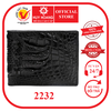 Bóp nam da cá sấu gù chân màu đen HD2232