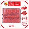 Bóp nam da cá sấu đan viền gai đuôi màu nâu đỏ HD2246