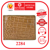 Bóp nam da cá sấu ngăn sau màu rêu HD2284
