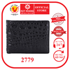 Bóp nam da cá sấu da bụng màu đen HD2779