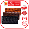 Bóp da nữ vân cá sấu lớn 2 gấp màu đen, nâu, vàng bò HD3116-17-18