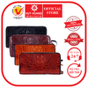Bóp da cá sấu nhiều ngăn nguyên con vàng bò, đen, nâu đỏ, nâu đất HD3212-13-14-70