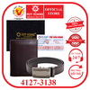 Dây nịt nam & Bóp da bò màu nâu HD4127-HD3138 (đầu khóa giao ngẫu nhiên)