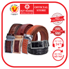 Thắt lưng nam da cá sấu đan viền 3,5P màu đen, nâu đất, vàng bò, nâu đỏ HD4216-17-18-41
