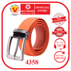 Dây nịt nam da trăn Huy Hoàng 4P đầu kim màu cam HD4358