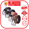 Thắt lưng nam da đà điểu 4P đầu kim màu đen, nâu đất, vàng bò, nâu đỏ HD4421-22-23-24