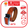 Dây nịt nam da cá sấu gai vip 4P màu vàng bò HD4870
