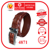 Dây nịt nam da cá sấu gai vip 4P màu nâu đỏ HD4871