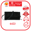 Túi đeo da đà điểu da bụng màu đen HD6423