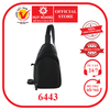 Túi đeo trước nam da đà điểu màu đen HD6443