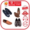 Giày mọi nam da đà điểu màu đen, nâu đỏ, vàng bò, nâu đất HD7421-22-23-24