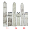 Dây đồng hồ da cá sấu size 18, 20, 22 màu bạch tạng HD8296-97