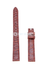 Dây đồng hồ da đà điểu size 12, 14 màu nâu đỏ HD8423