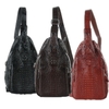 Túi đeo trước nam đầu cá sấu màu đen, nâu đất, vàng bò, nâu đỏ HD6289-90-91-92