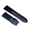 Dây đồng hồ da đà điểu size 22, 24, 26 màu đen HD8409