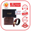 Bóp & Dây nịt nam da cá sấu màu nâu đất HD2240-HD4202