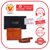 Bóp & Dây nịt nam da cá sấu gai đuôi màu vàng bò HD2209-HD4212
