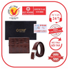 Bóp & Dây nịt nam da cá sấu gai đuôi màu nâu đỏ HD2208-HD4211