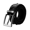 Dây nịt nam da cá sấu gai lưng đầu kim 4P màu đen, nâu đất, nâu đỏ, vàng bò HD4709-10-11-12