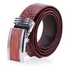 Dây nịt nam da cá sấu gai lưng đầu kim 4P màu đen, nâu đất, nâu đỏ, vàng bò HD4709-10-11-12
