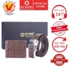 Bóp & Dây nịt nam da bò vân cá sấu màu nâu HD2118-HD4118