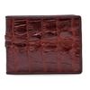 Ví nam da cá sấu nhiều loại màu nâu đỏ HD2202-05-08-11-14-17-26-29