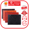 Ví nam da cá sấu 2 mặt da đen, nâu đỏ, vàng bò, nâu đất HD2726-27-28-29