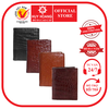 Ví nam da cá sấu 2 mặt da kiểu đứng màu đen, nâu đỏ, vàng bò, nâu đất HD2757-58-59-60
