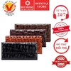 Ví nữ da bò vân cá sấu lớn 3 gấp màu da, đen, nâu đất, nâu đỏ, vàng bò HD3152-53-54-55