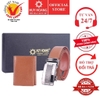 Bóp & Dây nịt nam da bò màu da HD4125-HD3136 (đầu khóa giao ngẫu nhiên)