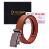Thắt lưng nam da bò 3,2 phân màu da, đen, nâu (đầu khóa giao ngẫu nhiên) HD4131-32-33