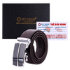Thắt lưng nam da bò 2 mặt da 4P da, đen, nâu HD4134-35-36 (đầu khóa giao ngẫu nhiên)