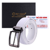 Thắt lưng nam viền chỉ da, đen, nâu, trắng HD4128-29-30-40