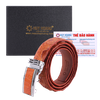 Dây nịt nam da cá sấu nhiều loại màu vàng bò HD4203-06-15-18-21