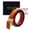 Dây nịt nam da cá sấu nhiều loại màu vàng bò HD4203-06-09-12-15-18-21-26-30