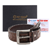 Thắt lưng nam da cá sấu nguyên con 4P bát gài nhiều màu HD4222-4223-4724-4726