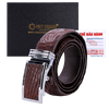 Dây nịt nam da cá sấu nhiều loại màu nâu đất HD4202-14-17-20-23-27-31-32