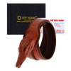 Dây nịt nam da cá sấu nhiều loại màu nâu đỏ HD4205-40-41-53-78