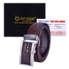 Dây nịt nam da cá sấu nhiều loại màu nâu đất HD4283-89-95-4702-10-16-22-28