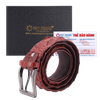 Thắt lưng nam da cá sấu nguyên con 4P bát gài nhiều màu HD4222-4223-4724-4726