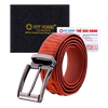 Dây nịt nam da cá sấu gai lưng đầu kim màu đen, nâu đất, nâu đỏ, vàng bò HD4727-28-29-31