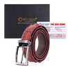Thắt lưng nam da cá sấu nguyên con 3,5P đầu kim nhiều màu HD4219-4220-4739-4740