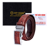 Dây nịt nam da cá sấu nhiều loại màu nâu đỏ HD4290-4749-4756-4759-4770