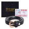 Ví & Thắt lưng nữ da bò màu đen HD3137-HD5110