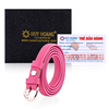Ví nữ & Thắt lưng nữ da bò màu hồng HD3128-HD5132