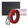 Thắt lưng nữ da đà điểu cao cấp 2,5P màu đỏ, tím HD5408-09-13-17-25-27