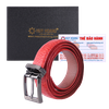 Thắt lưng nữ da đà điểu cao cấp 2,5P màu đỏ, tím HD5408-09-13-17-25-27