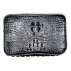 Clutch xách tay da cá sấu gù màu đen HD6243