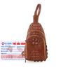 Túi đeo trước nam da cá sấu màu đen, nâu đất, vàng bò, nâu đỏ HD6285-86-87-88
