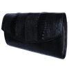Túi đeo nữ da đà điểu da chân màu đen HD6414